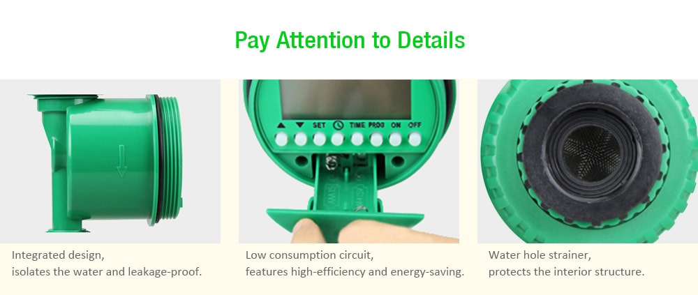 Smart Automatic Intelligent Watering Timer Irrigation Controller- Green