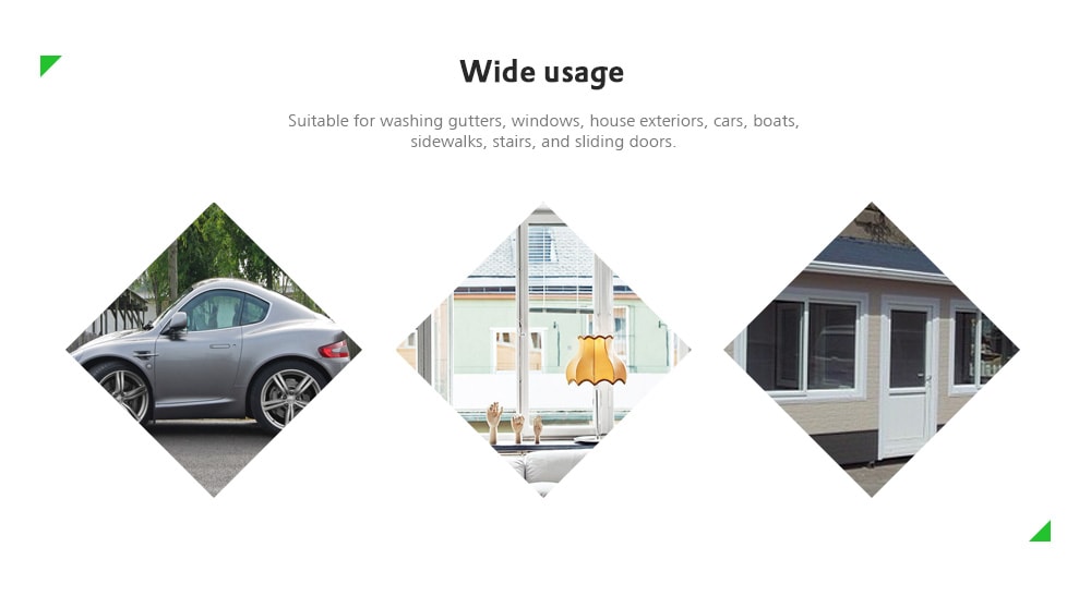 8-Mode Garden Magic Water Spray Head Adjustable Pipe Nozzle- Kelly Green