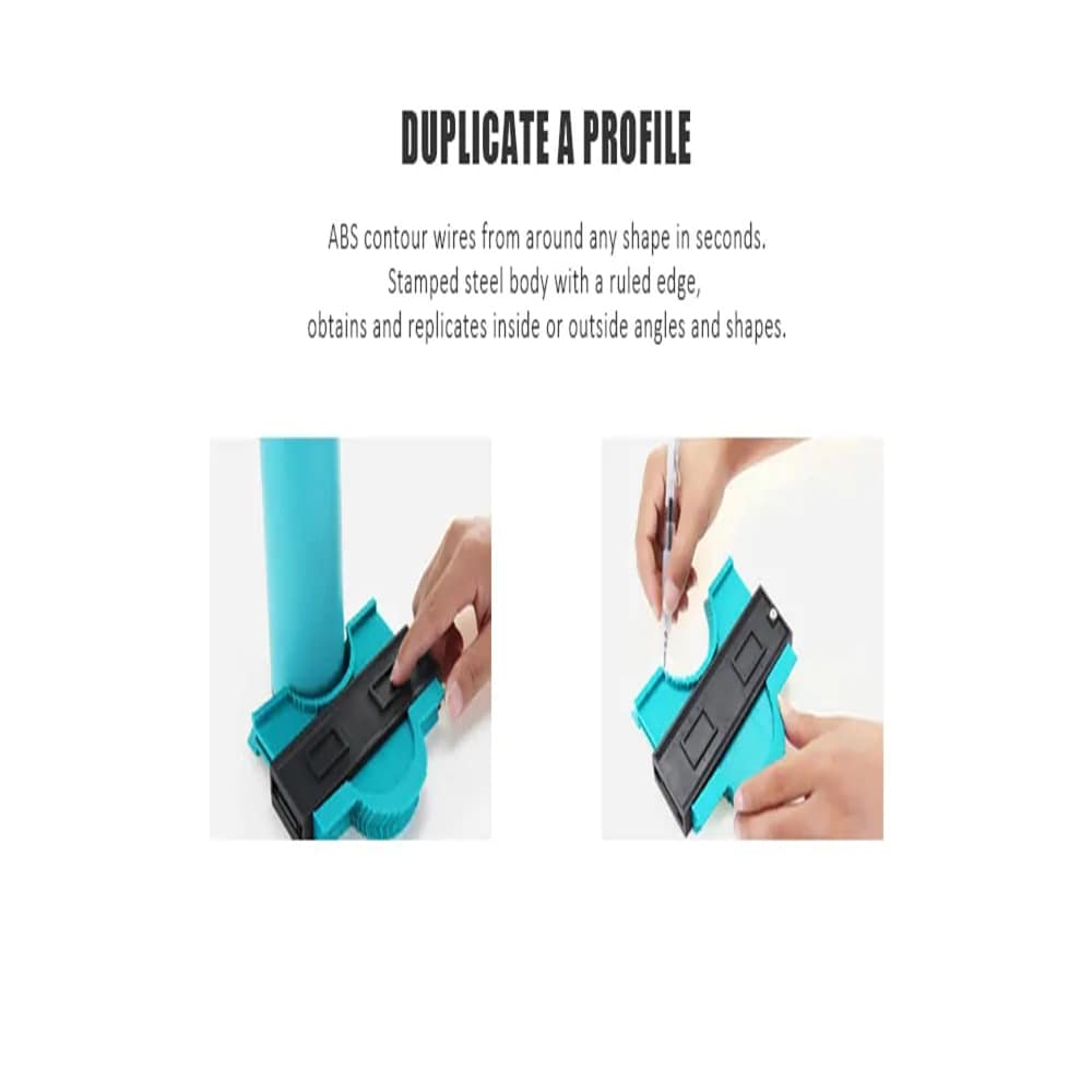 Plastic Profile Copy Gauge Contour Gauge Duplicator- Dark Turquoise