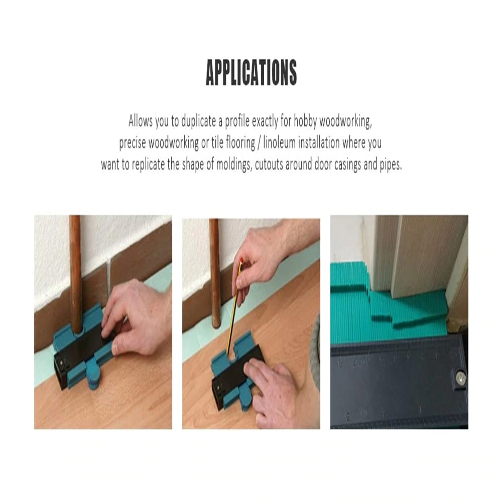 Plastic Profile Copy Gauge Contour Gauge Duplicator- Dark Turquoise