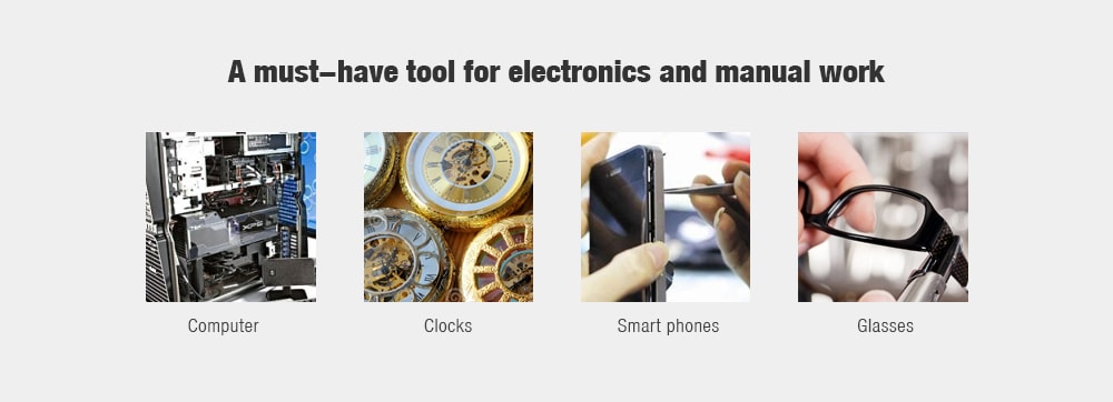 TP-3011 8 in 1 Multi Portable Pen Shaped Screwdriver Set  8 Bits Interchangeable Alloy Steel Hardware- Black