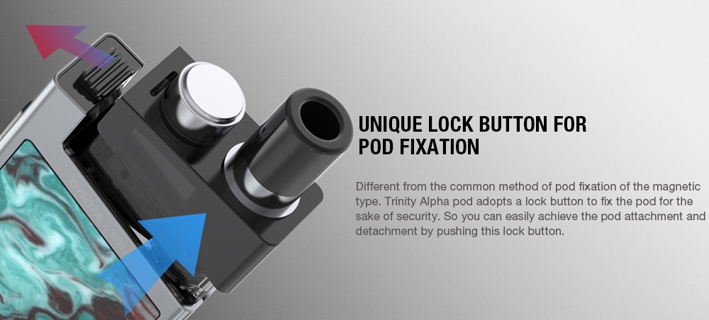 Smok Trinity Alpha Pod System Kit 1000mAh Amp 2.8ml EU Edition- Blueberry Blue