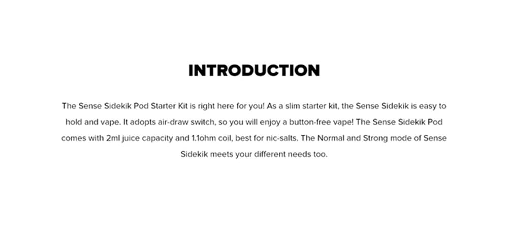 sense Sidekik Vapor Pod Device 460mAh- Green