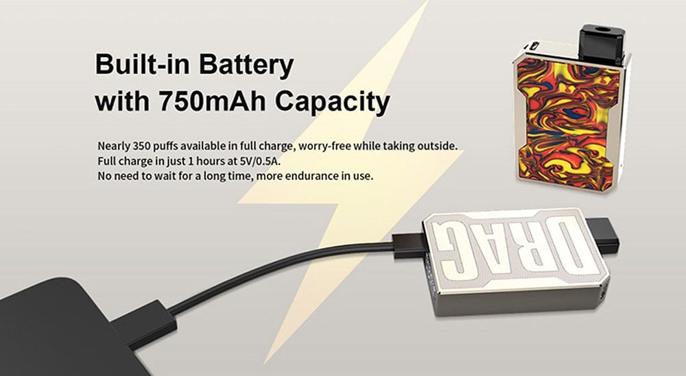 voopoo DRAG Nano Pod Kit 750mAh 1ml TPD Edition- Silk Blue