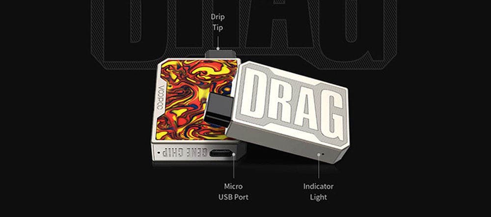 voopoo DRAG Nano Pod Kit 750mAh 1ml TPD Edition- Silk Blue