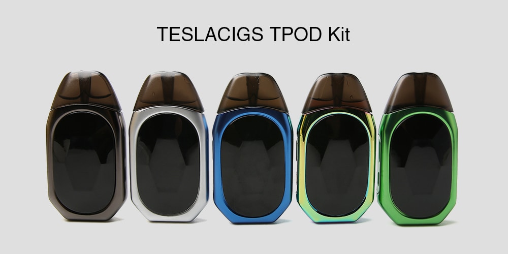 TESLACIGS TPOD Kit with Built-in 500mAh Li-ion Battery for E Cigarette- Green Snake