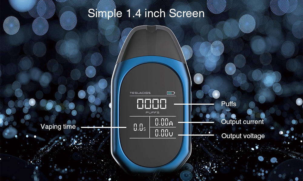 TESLACIGS TPOD Kit with Built-in 500mAh Li-ion Battery for E Cigarette- Green Snake