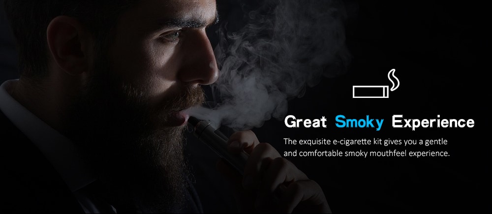 Original Rofvape PEAS Kit 280mAh with 1.8 ohm / 1.5ml Atomizer for E Cigarette- Black