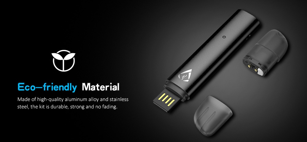 Original Rofvape PEAS Kit 280mAh with 1.8 ohm / 1.5ml Atomizer for E Cigarette- Black