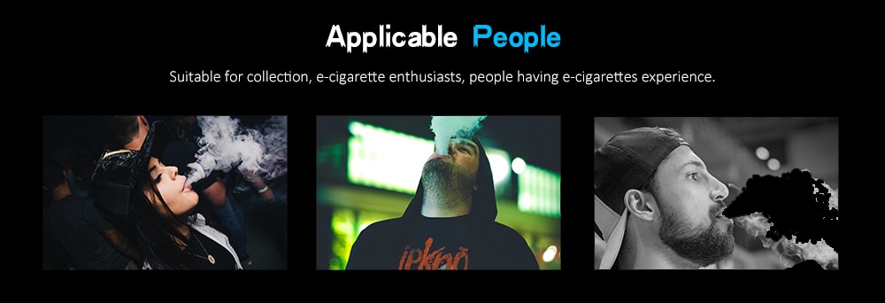 Original Rofvape PEAS Kit 280mAh with 1.8 ohm / 1.5ml Atomizer for E Cigarette- Black