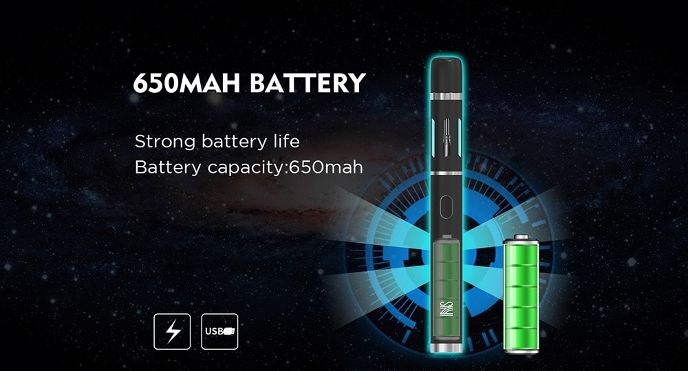 Vandy Vape NS Pen 1.5ml Kit with Built-in 650mAh Li-ion Battery- Silver