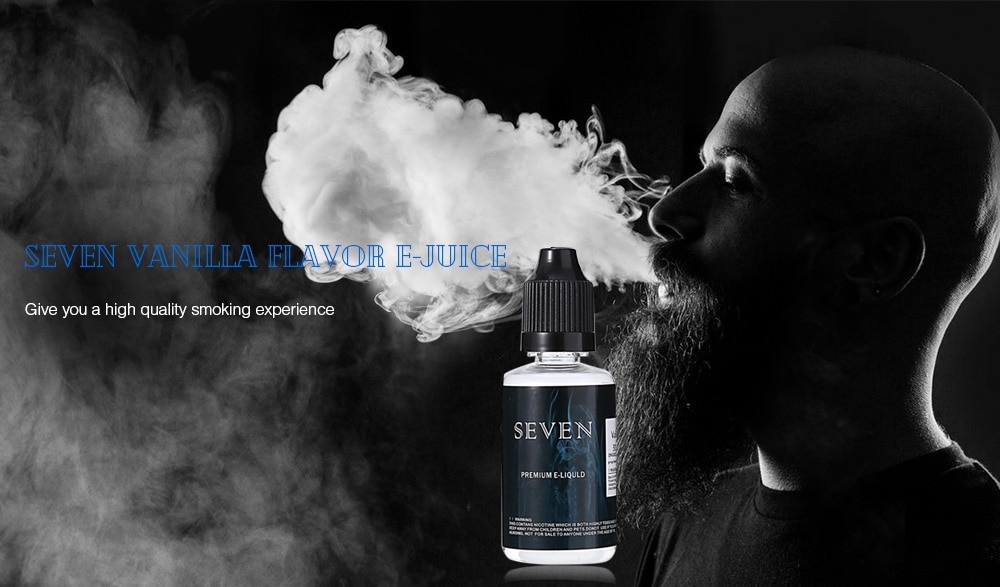 SEVEN Vanilla Flavor E-juice E-liquid for E Cigarette- Transparent 30ml 3mg