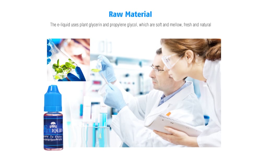 Pirate Pink Lady Strawberry with Mint Flavor E-liquid E-juice E Cigarette Accessory- Transparent 10ml 0mg