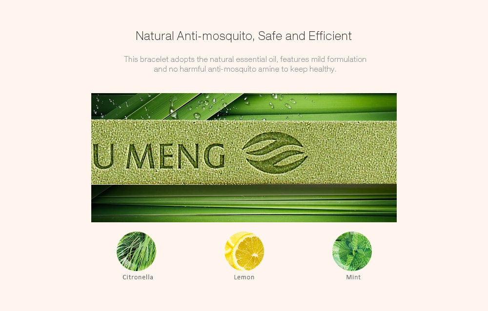 Microfiber Anti-Mosquito Bracelet- Orange