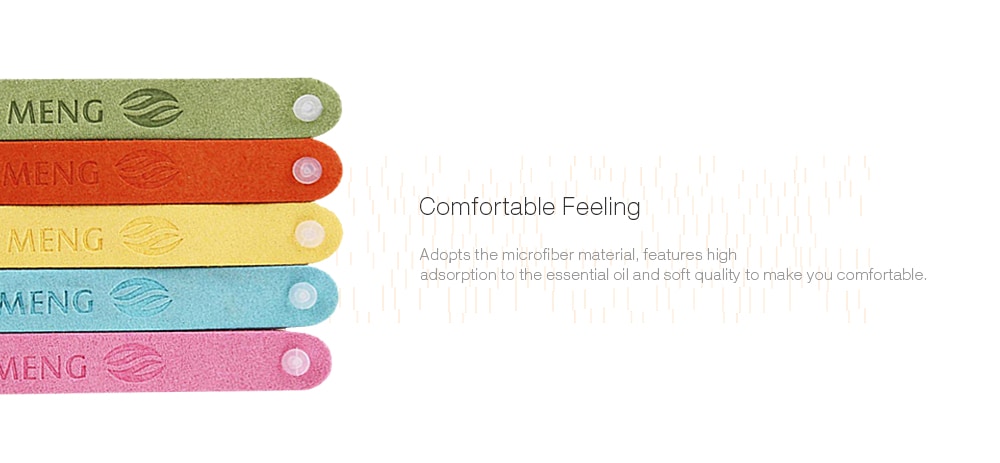 Microfiber Anti-Mosquito Bracelet- Orange