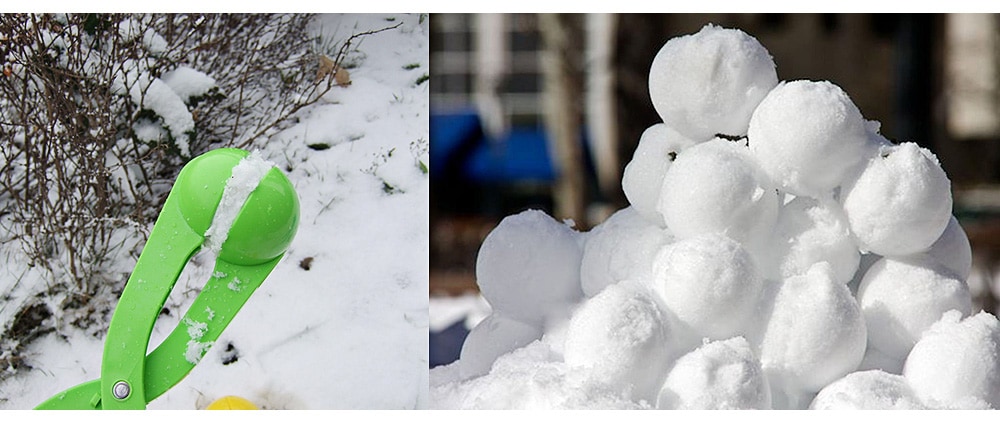 Funny Plastic Snowball Maker Scoop Tool for Winter Games Props- Colormix