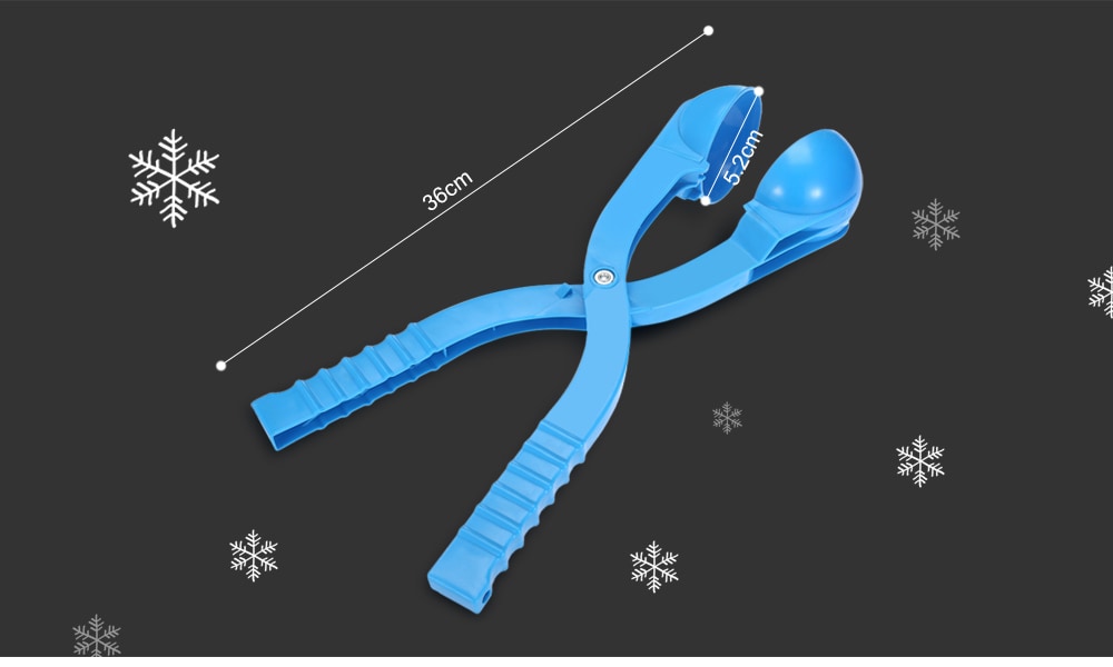Funny Plastic Snowball Maker Scoop Tool for Winter Games Props- Colormix
