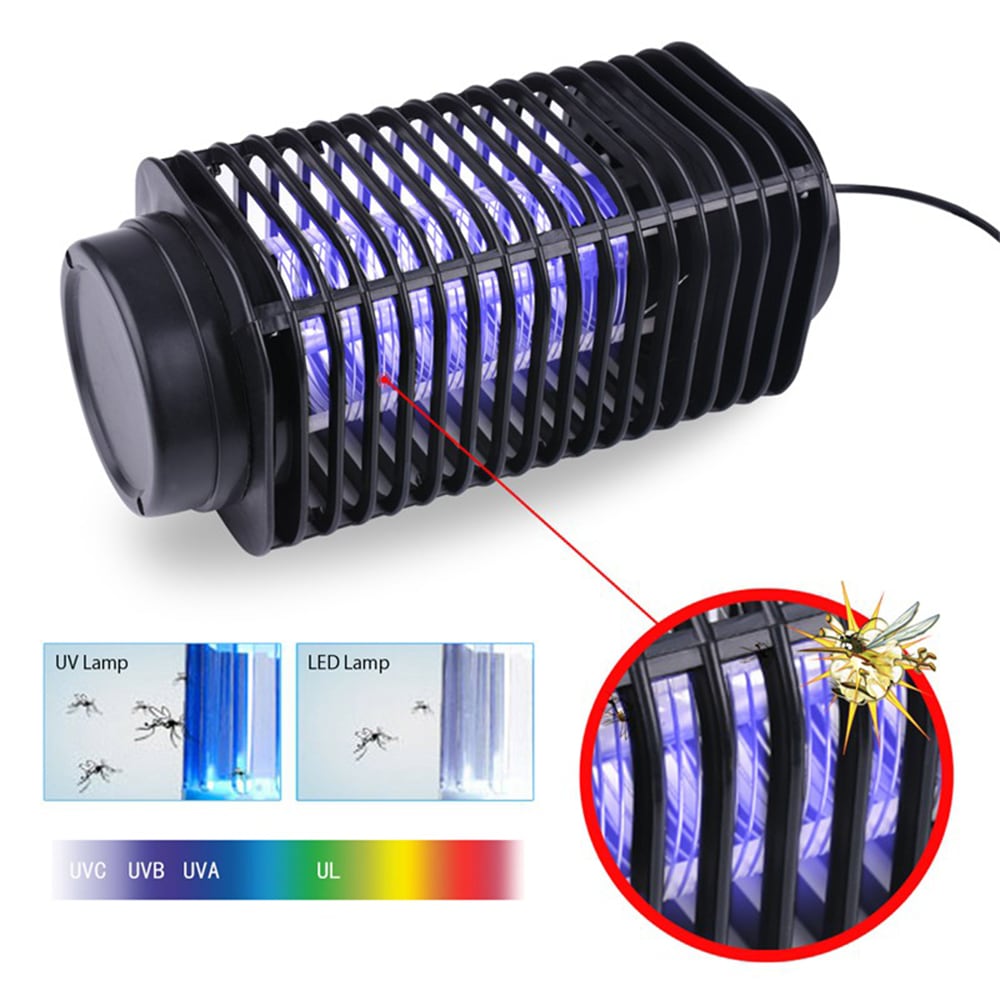 NT - 8 Photocatalyst Electronic Mosquito Killer Indoor Bug Zapper Lamp - Black US PLUG 110V