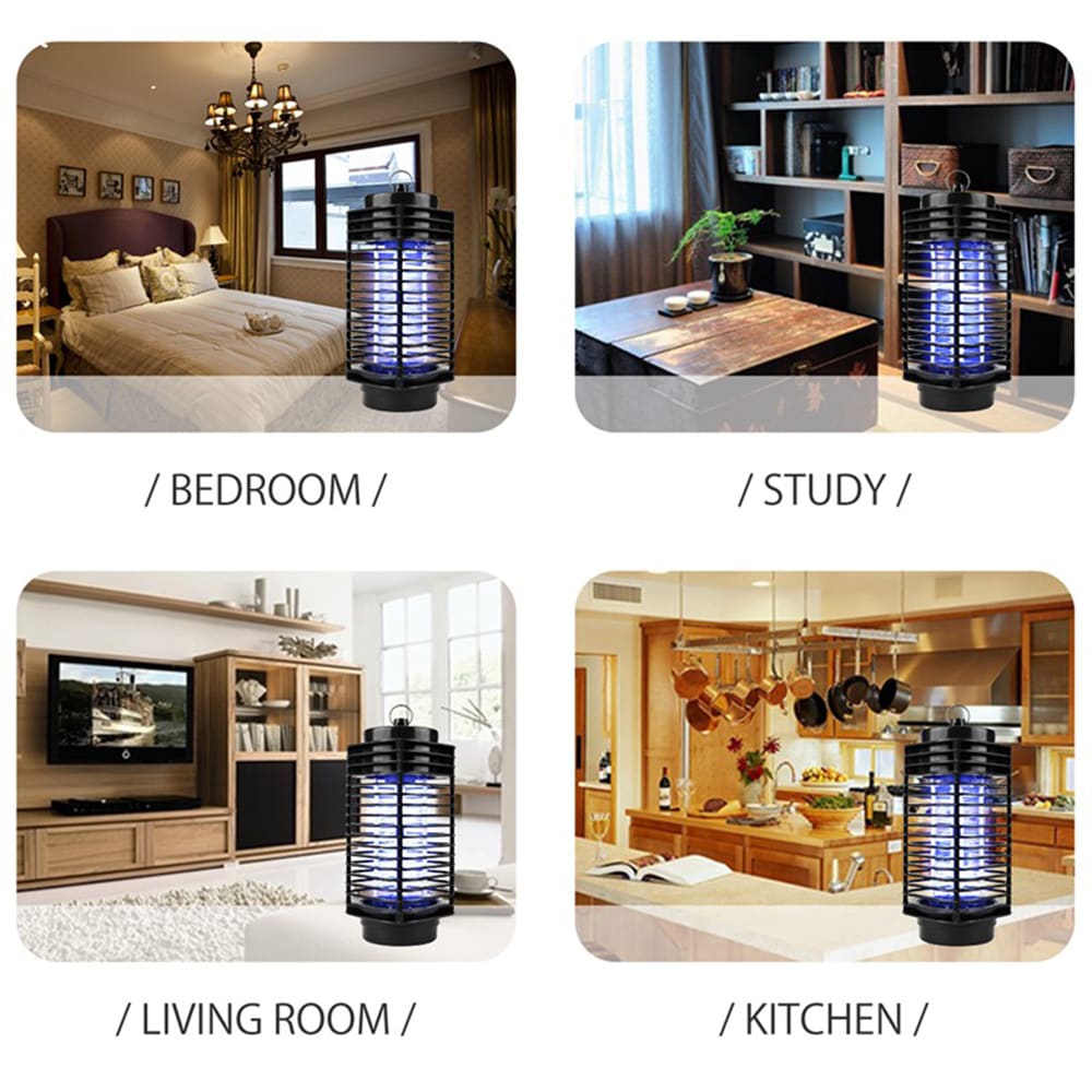 NT - 8 Photocatalyst Electronic Mosquito Killer Indoor Bug Zapper Lamp - Black US PLUG 110V