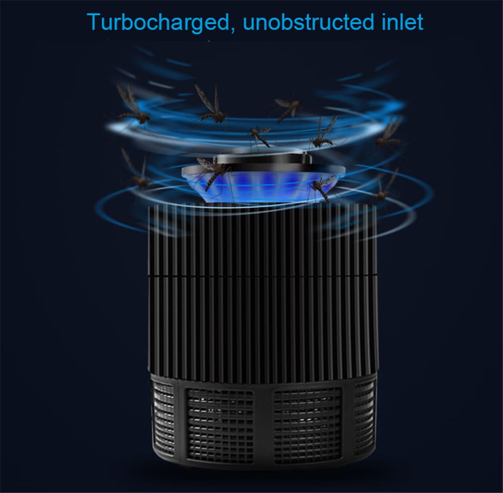 USB Photocatalyst Killer  Mosquito LED Light Trap  Pest Control- Black