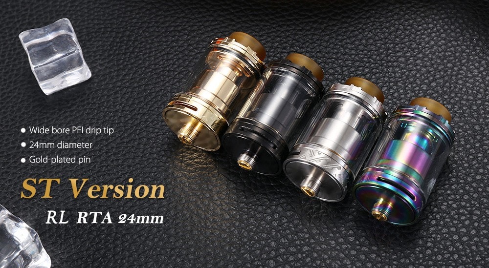 ST Version RL RTA Rebuildable Tank Atomizer- Golden