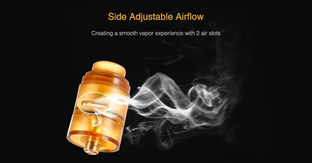 Pertri RDTA Atomizer with 2.5ml Capacity for E Cigarette- Saffron