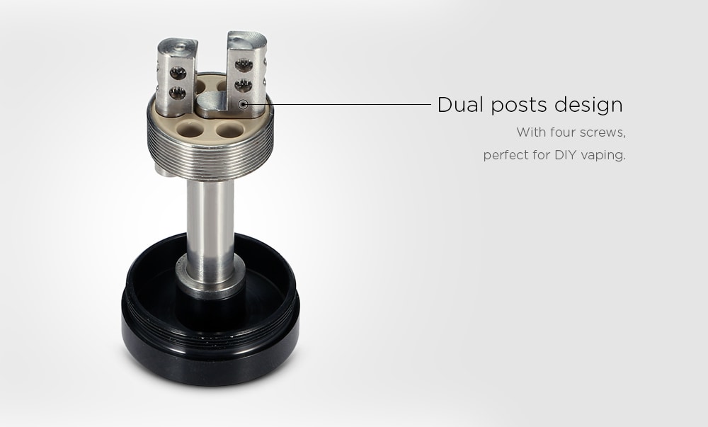 SK RTA Atomizer with 8ml / Side Adjustable Airflow / Dual Posts for E Cigarette- Black