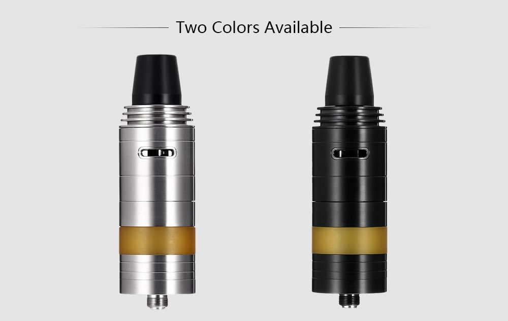 SK RTA Atomizer with 8ml / Side Adjustable Airflow / Dual Posts for E Cigarette- Black