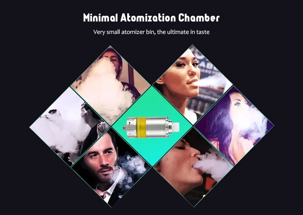 ST Vapor Giant V5 M5 Atomizer with 5ml Capacity for E Cigarette- Silver