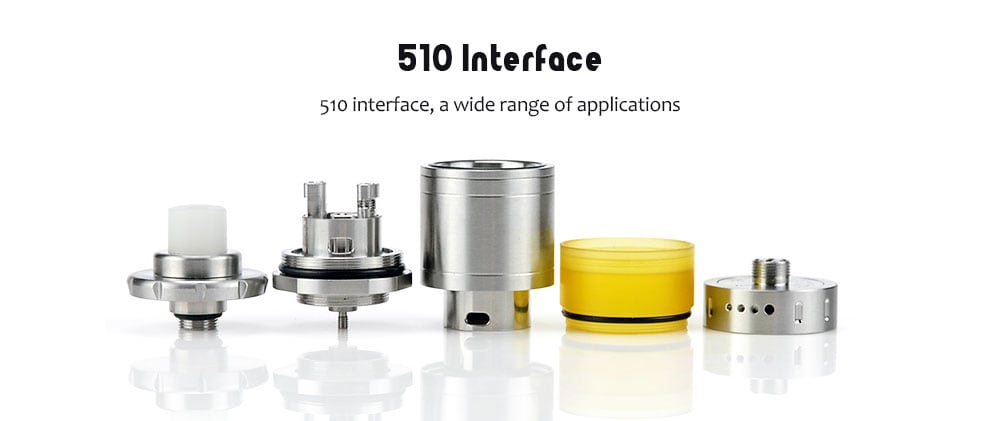 ST Vapor Giant V5 M5 Atomizer with 5ml Capacity for E Cigarette- Silver