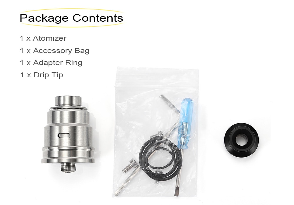 ST HA V3 Entheon RDA with 22mm Diameters for E Cigarette- Silver