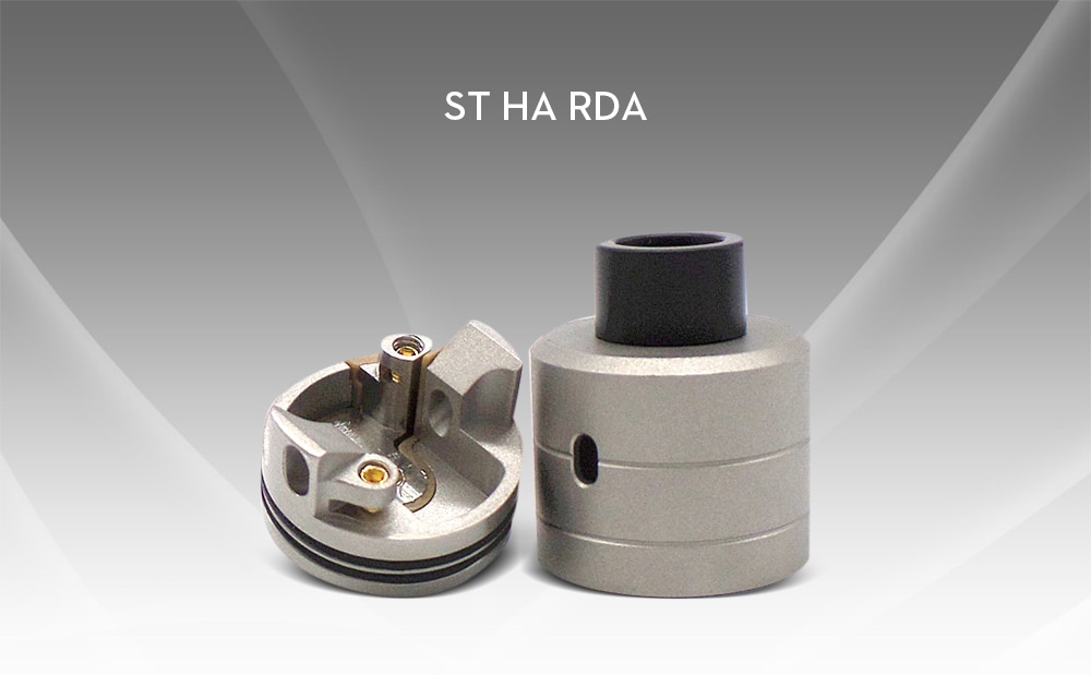 ST HA RDA with Side Airflow / BF Pin for E Cigarette- Silver