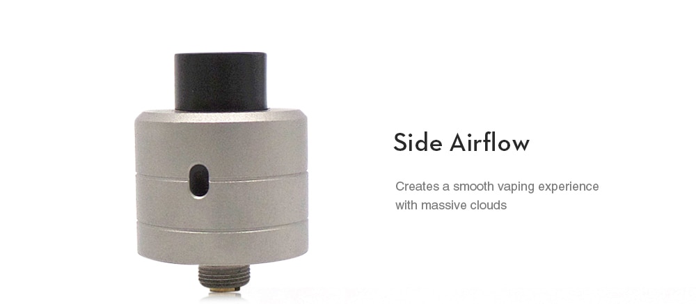 ST HA RDA with Side Airflow / BF Pin for E Cigarette- Silver