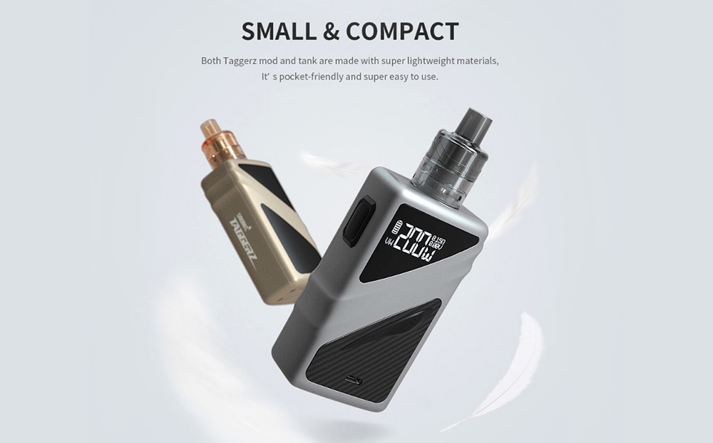 Smoant Taggerz 200W Vapor Kit with Disposable Tank- Black