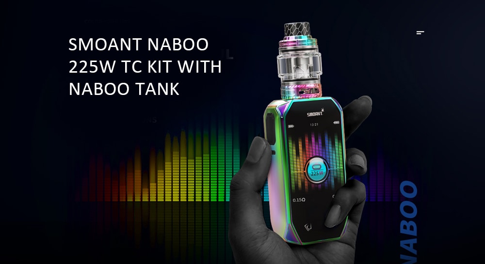 Smoant Naboo 225W TC Kit with Naboo Tank for E Cigarette- Black