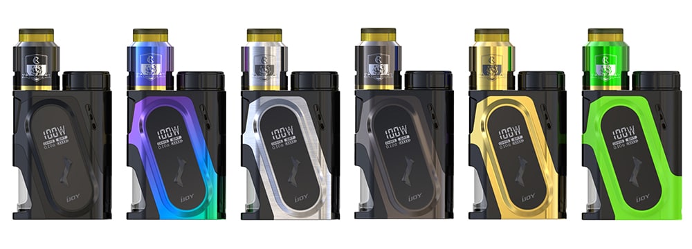 Original IJOY CAPO 100W Squonk Mod Kit with 100W / 1pc 3000mAh 20700 Battery / 9ml Bottle for E Cigarette- Gun Metal