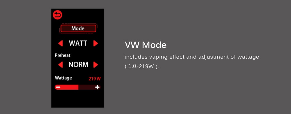 SMOK Morph 219 Touch Screen IQ-S Chip Various Modes 219W Mod Kits with TF219 Tank 6.0ml Standard Edition- Black