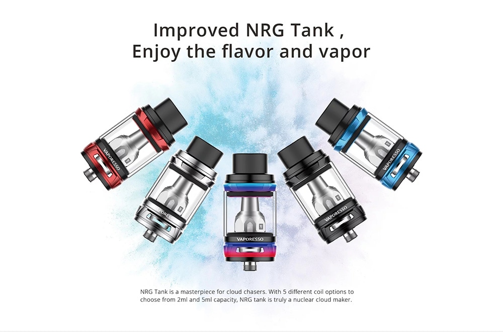 Vaporesso Revenger X 220W TC Kit with NRG Tank / 100 - 315C / 200 - 600F / Supporting 2pcs 18650 Batteries for E Cigarette  - Green
