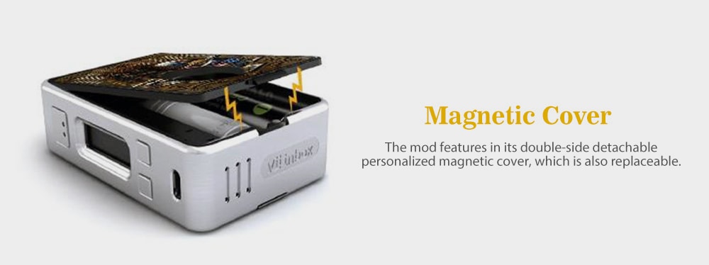 Original Hcigar VT Inbox Squonk Kit with Evolv DNA75 Chip / 1 - 75W / 100 - 300C / 200 - 600F for E Cigarette- Red