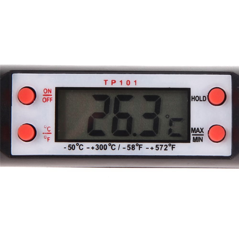 Pen Style Kitchen Digital Thermometer Meat Cake Candy Fry Food BBQ Dinning Temperature Household Thermometers- Black