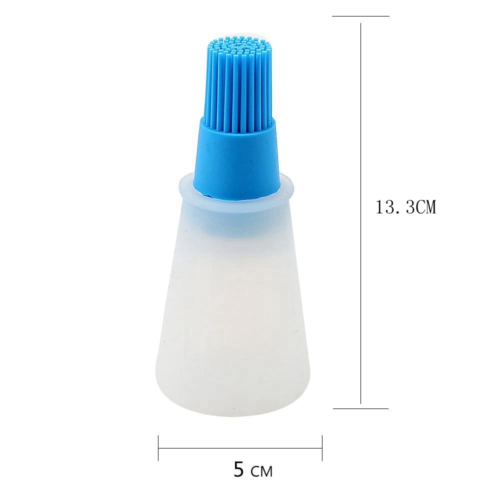 Silicone Barbecue Brush High Temperature Oil Brushs Baking Tools Barbecues Oils Bottle Sweeping Kitchen Utensils- Orange