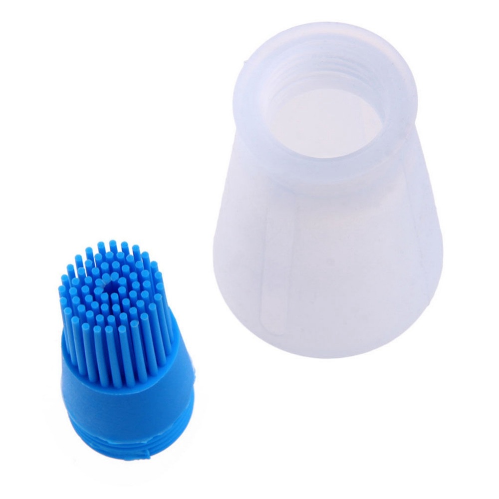 Silicone Barbecue Brush High Temperature Oil Brushs Baking Tools Barbecues Oils Bottle Sweeping Kitchen Utensils- Orange
