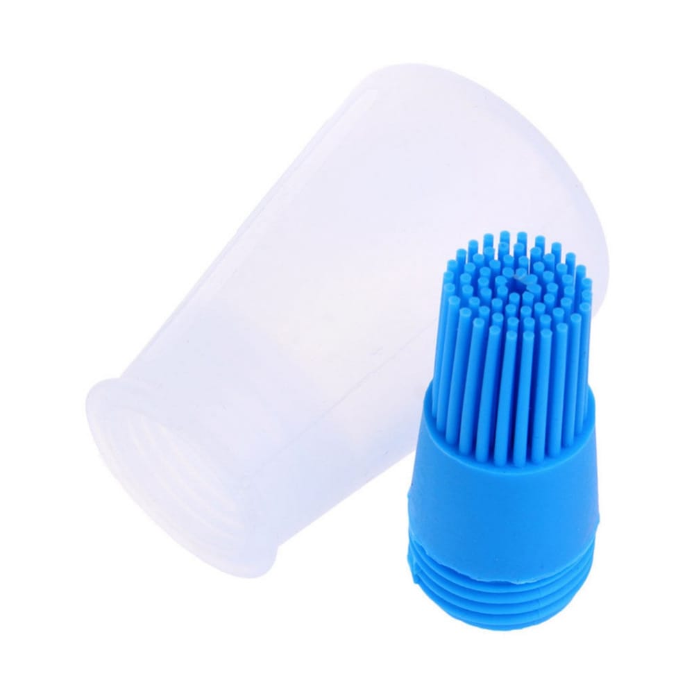 Silicone Barbecue Brush High Temperature Oil Brushs Baking Tools Barbecues Oils Bottle Sweeping Kitchen Utensils- Orange