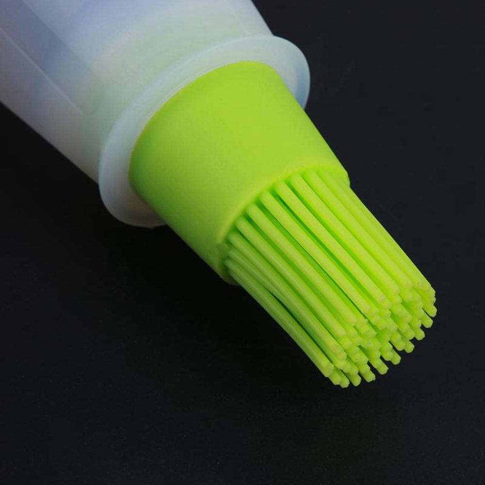 Silicone Barbecue Brush High Temperature Oil Brushs Baking Tools Barbecues Oils Bottle Sweeping Kitchen Utensils- Orange