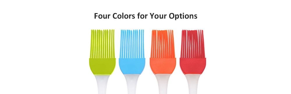 Silicone BBQ Basting Brush Grill Barbecue Seasoning Pastry Tool- Orange