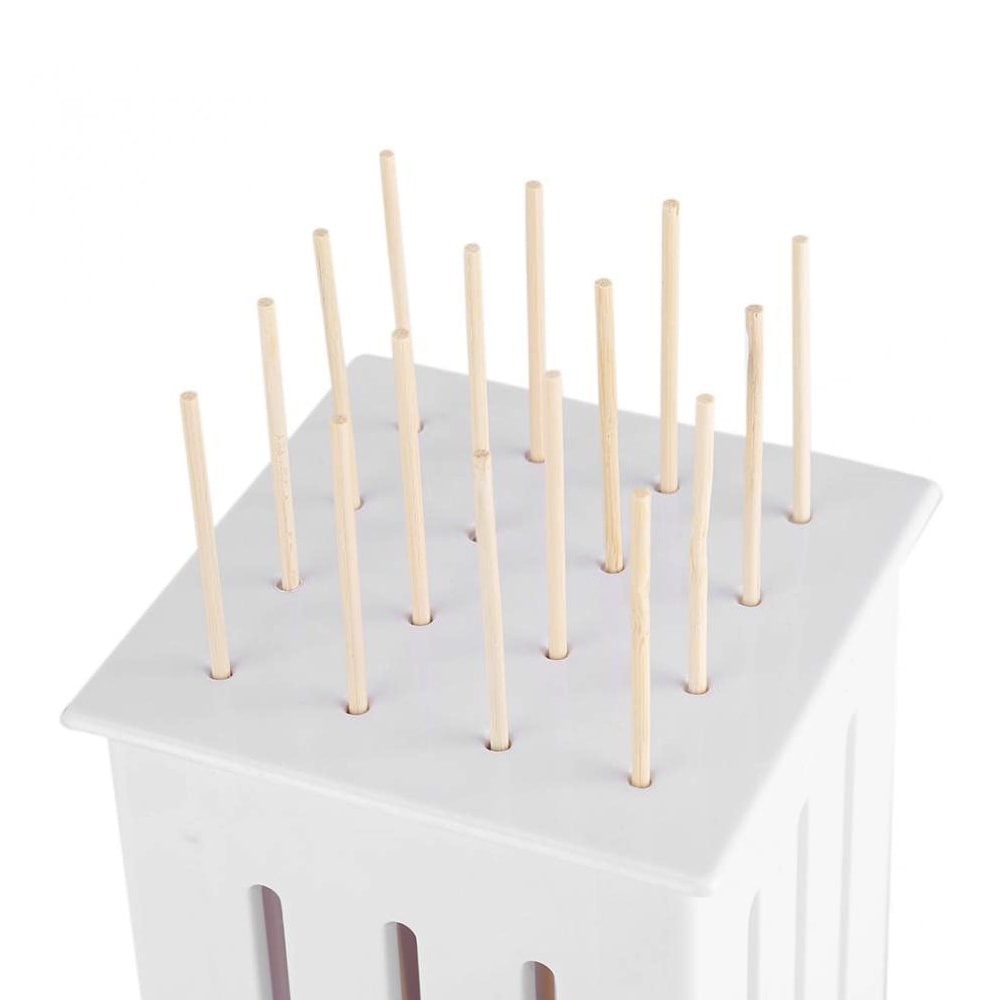 Skewers Food Slicer Kebab Maker Box Kit BBQ Grill Accessories Tool- White