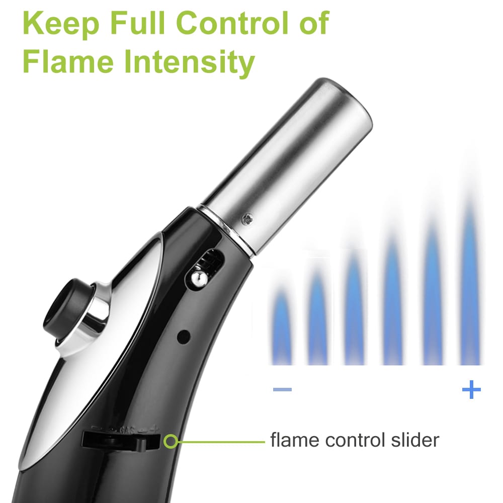 zanmini GF - 922 Multipurpose Refillable Butane Micro Torch- Black