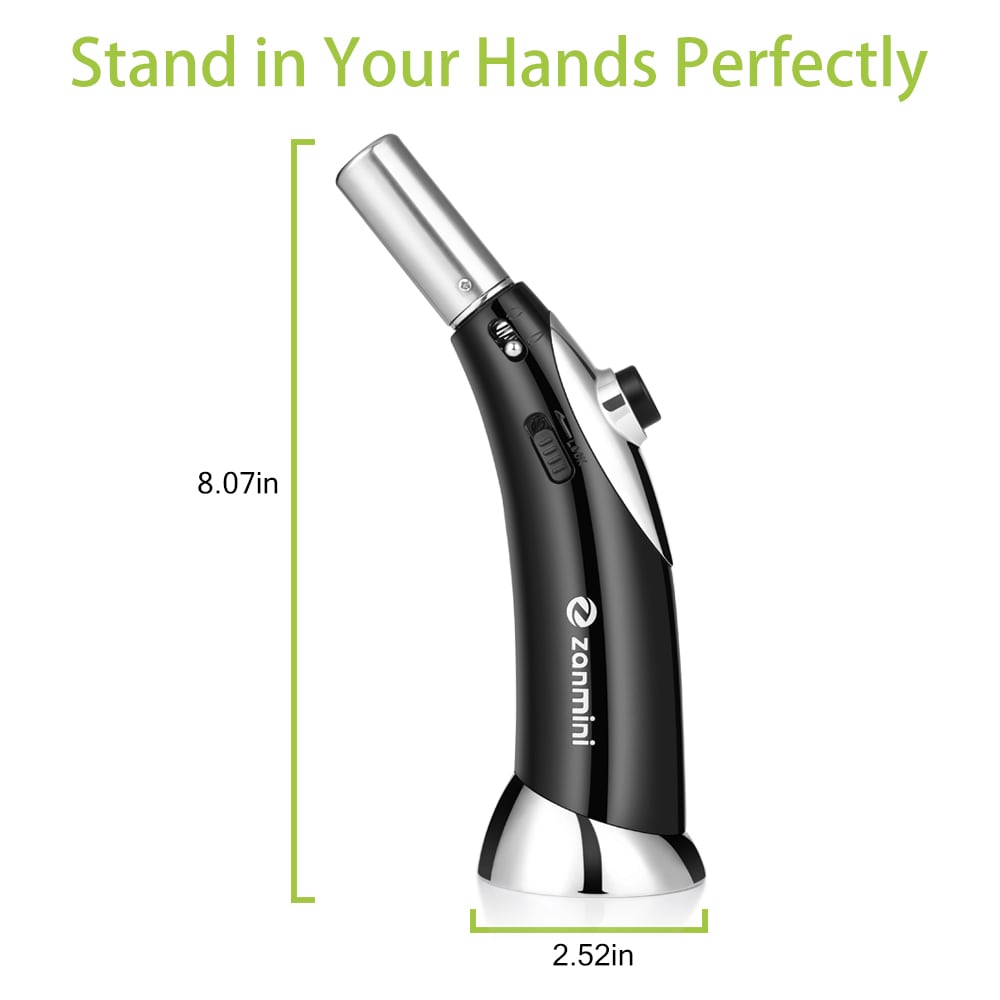 zanmini GF - 922 Multipurpose Refillable Butane Micro Torch- Black
