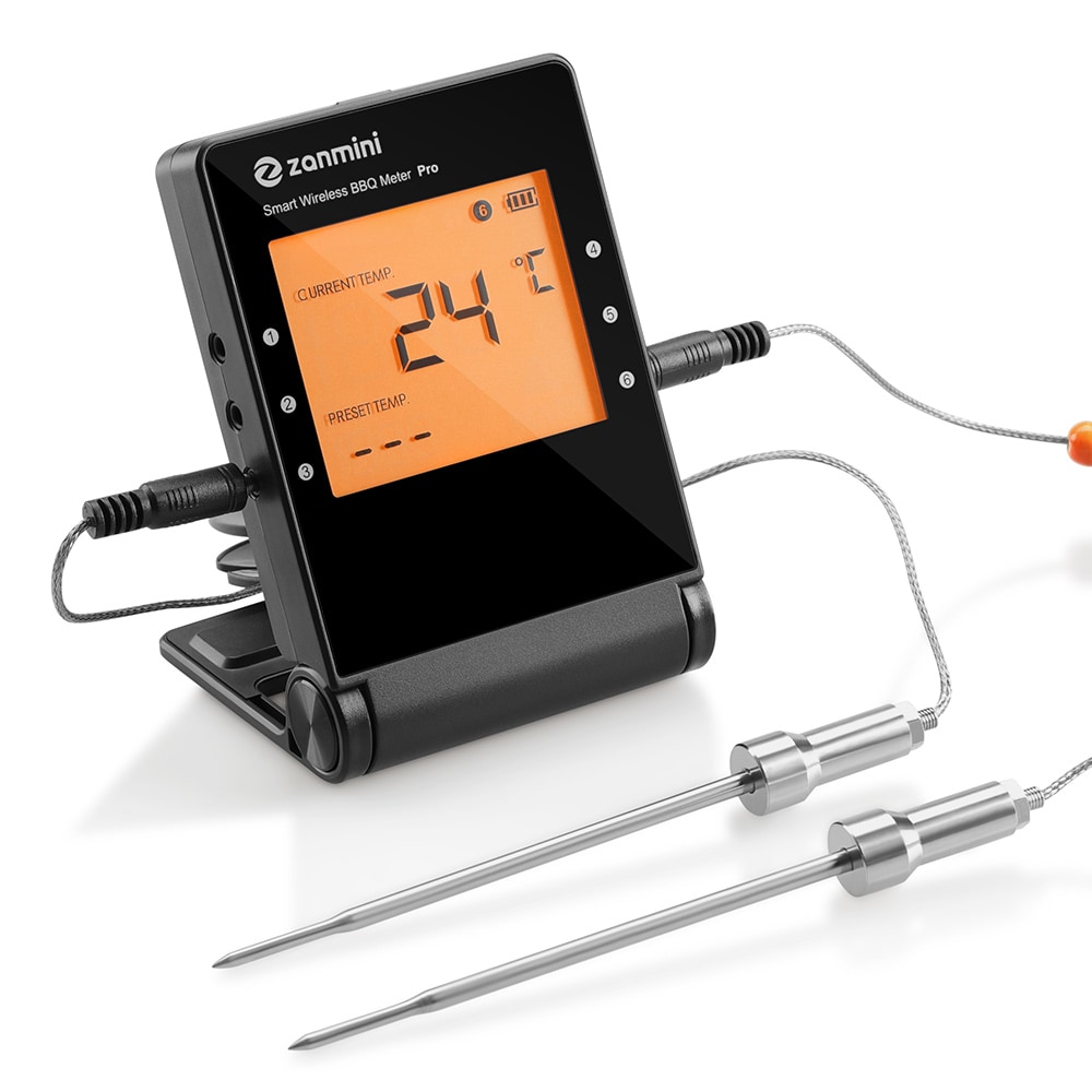 zanmini Pro - 04 Wireless BBQ Thermometer- Black