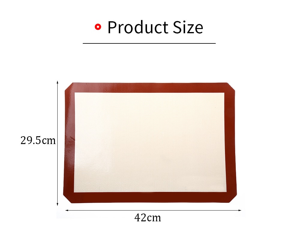 Folding Silicone Baking Cake Dough Fondant Rolling Kneading Mat- Colormix 42*29.5CM